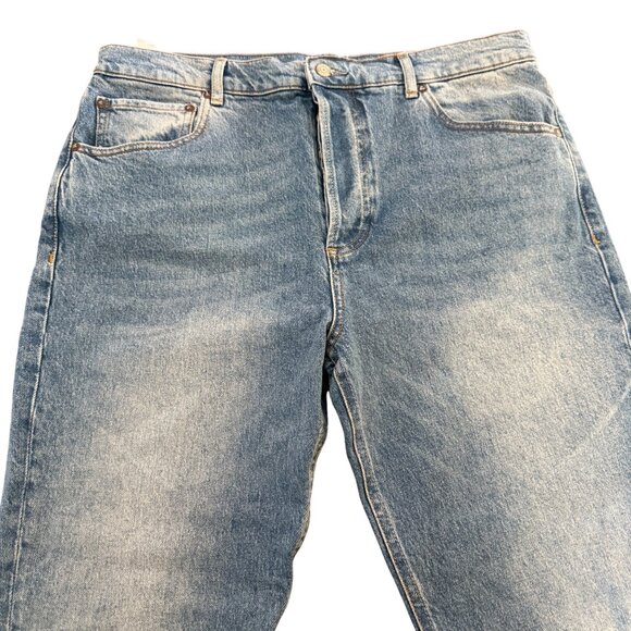 Boyish The Billy Stretch Blue Straight Women's Jeans Button Fly Denim, Size 32 - Picture 3 of 13